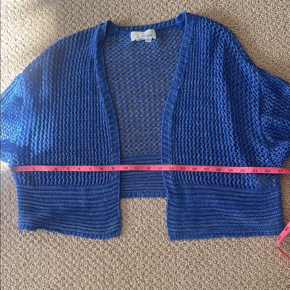 Anthropologie Women's Blue Open-Knit Sweater , one size - Picture 7 of 8